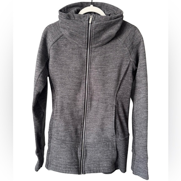 RARE Lululemon Radiant Jacket II Heathered Core Dark Grey Size 8 (Discontinued) - Picture 9 of 10